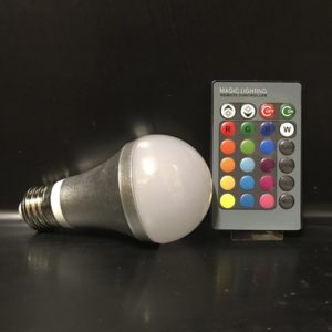 LED Lampa RGB till ljusglob m fjärr