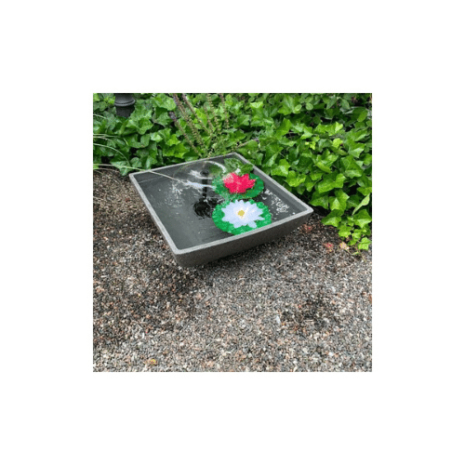 Minidamm, mörkgrå kvad 50 x 50 x 25 cm, lev.tid. Juli. Minidamm, mörkgrå kvad 50 x 50 x 25 cm, lev.tid. Juli.