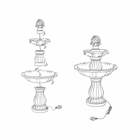 Dekorset PT Fontän tresteg, lev.tid. Juni. Dekorset PT Fontän tresteg, lev.tid. Juni.