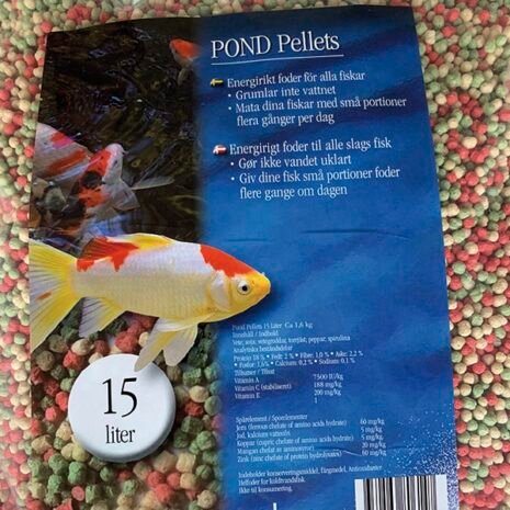 Pond Pellets (Granulat light) 15 lite