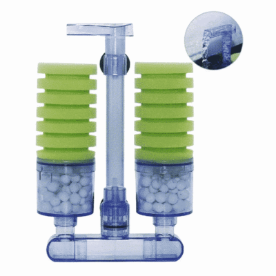 Svampfilter med biologisk filtermedia