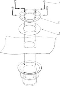 Liner clamping flange 70 T