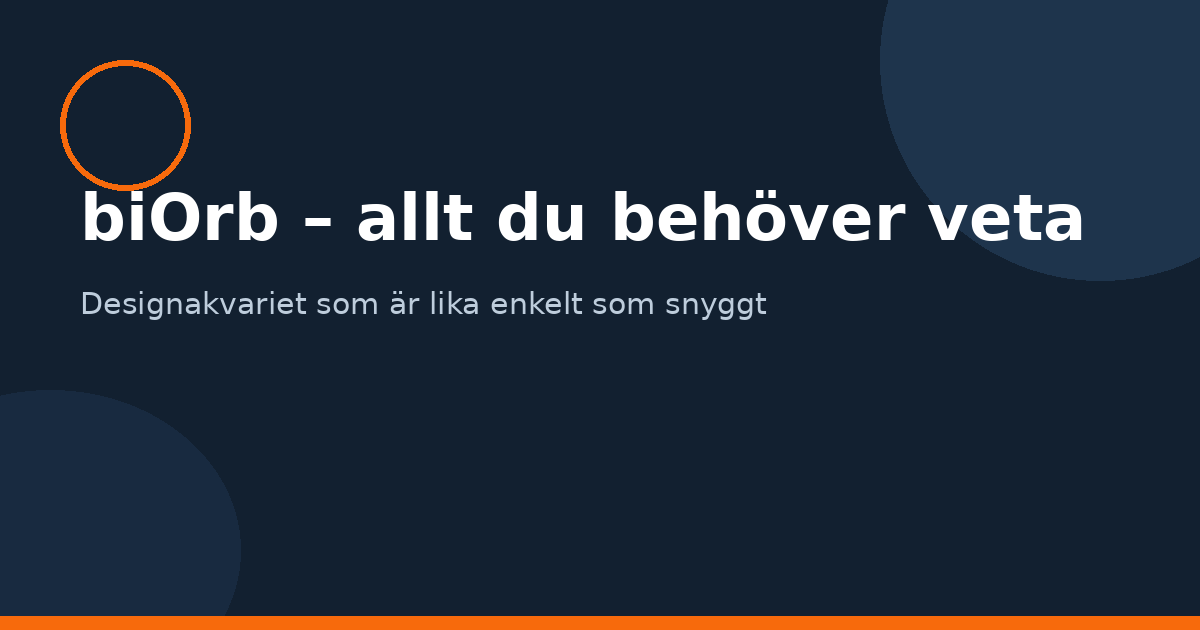 biOrb akvarium – designakvarium med allt-i-ett-system