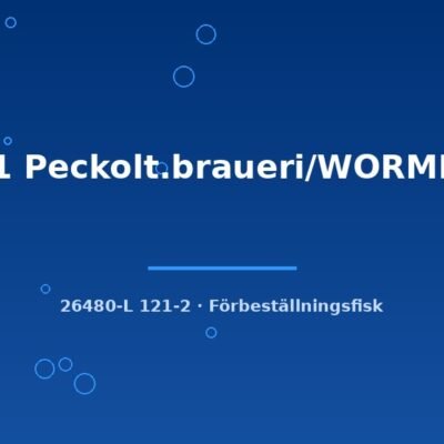 L121 Peckolt.braueri/WORMLINE 6-8cm