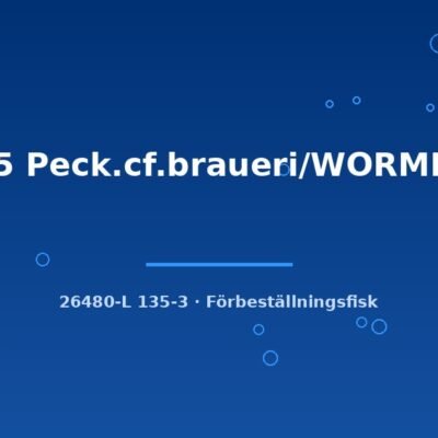L135 Peck.cf.braueri/WORMLINE 7-9cm