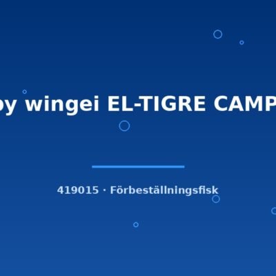 Guppy wingei EL-TIGRE CAMPOMA md