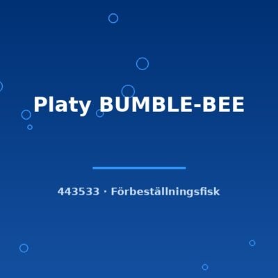Platy BUMBLE-BEE lg