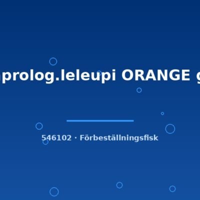Lamprolog.leleupi ORANGE g.br. 4-5cm