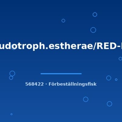 Pseudotroph.estherae/RED-RED 4-6cm