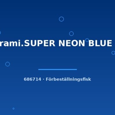 Pap.rami.SUPER NEON BLUE g.br. 4-5cm