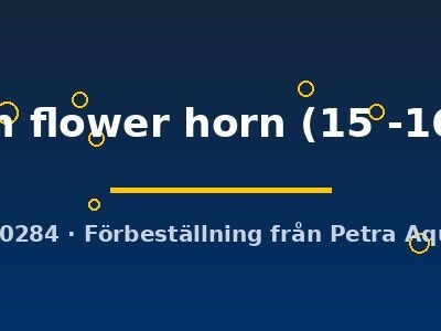 green flower horn (15 -16 cm)