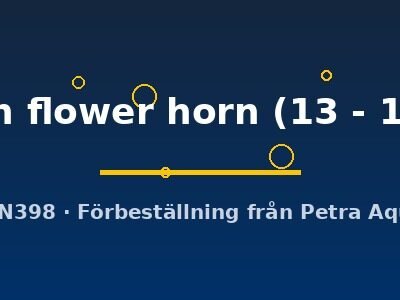 green flower horn (13 - 14cm)