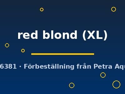 Guppy male red blond (Poecilia reticulata male red blond) XL