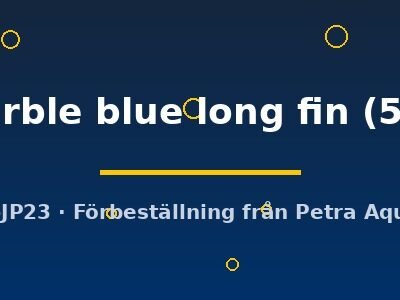 marble blue long fin (5-6)
