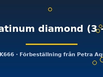 silver platinum diamond (3 - 3,5 cm)
