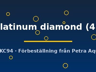silver platinum diamond (4 - 5 cm)