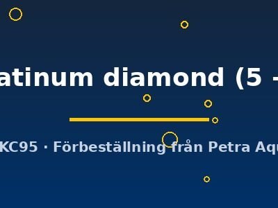 silver platinum diamond (5 - 5,5 cm)