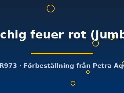 Discus original Stendker flächig feuer rot Jumbo