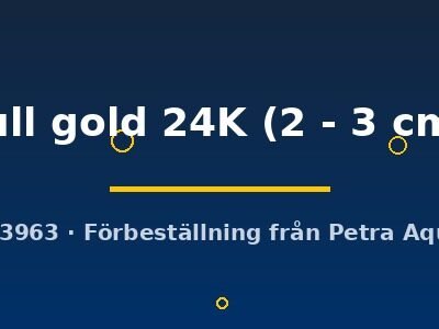Poecilia ret. (in pair) full gold 24K 2–3 cm