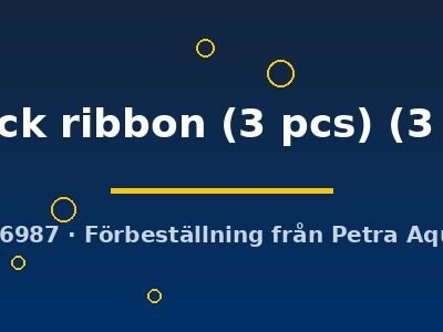 Poecilia ret. (in trio) full black ribbon (3 pcs) 3–4 cm