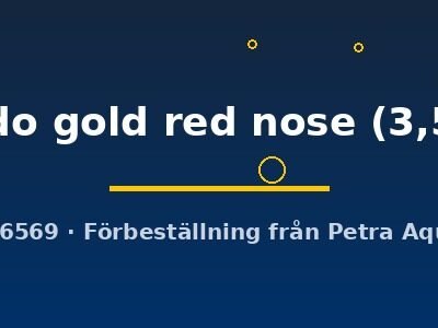 tuxedo gold red nose (3,5 cm)
