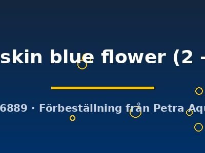 snake skin blue flower (2 - 3 cm)