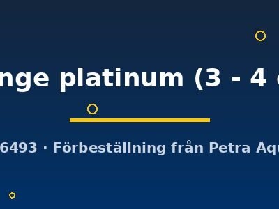 orange platinum (3 - 4 cm)