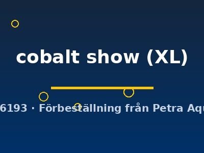 cobalt show (XL)