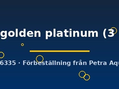 guppy golden platinum (3 - 4 cm)