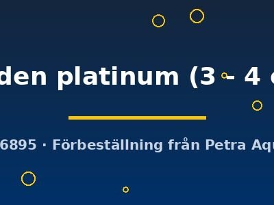 golden platinum (3 - 4 cm)
