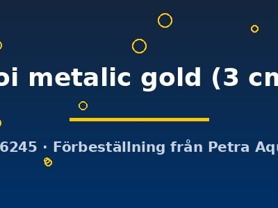 koi metalic gold (3 cm)