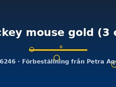 mickey mouse gold (3 cm)