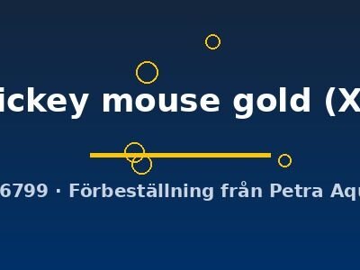 mickey mouse gold (XL)