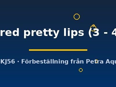 new red pretty lips (3 - 4 cm)