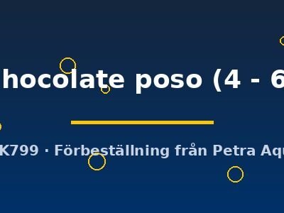 sp. chocolate poso (4 - 6 cm)