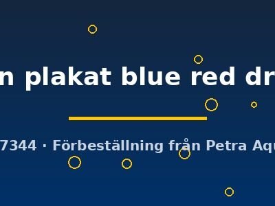 halfmoon plakat blue red dragon (L)