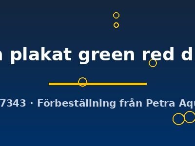 halfmoon plakat green red dragon (L)