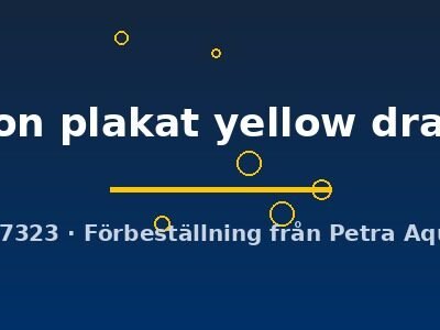 halfmoon plakat yellow dragon (L)