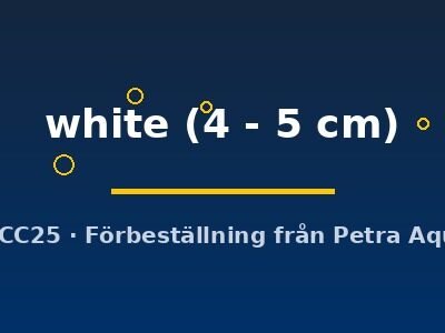 white (4 - 5 cm)