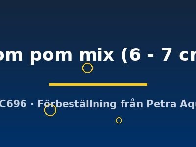 Carassius auratus l.f. pom pom mix 6–7 cm