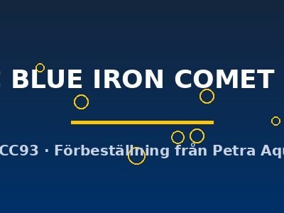 METALLIC BLUE IRON COMET (8-11 cm)
