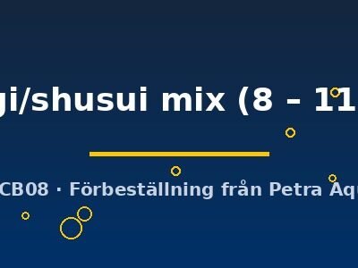 Cyprinus carpio asagi shusui mix 8–11 cm