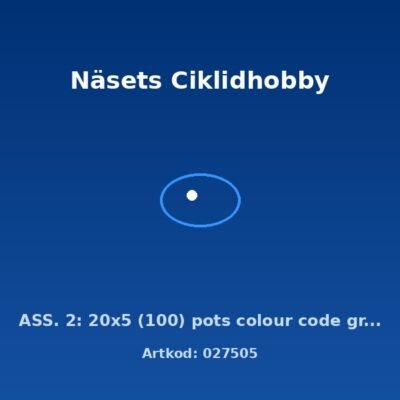 ASS. 2: 20x5 (100) pots colour code green - AS