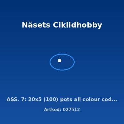 ASS. 7: 20x5 (100) pots all colour code groups - AS
